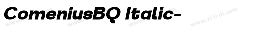 ComeniusBQ Italic字体转换